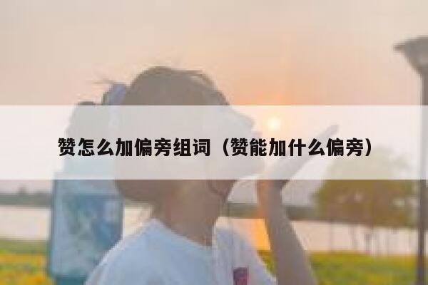 赞怎么加偏旁组词（赞能加什么偏旁） 第1张