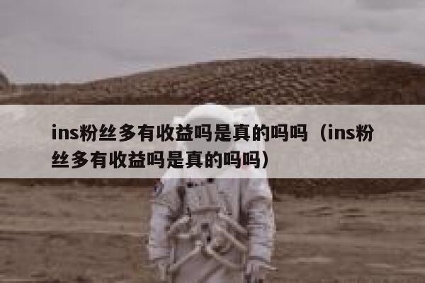 ins粉丝多有收益吗是真的吗吗（ins粉丝多有收益吗是真的吗吗） 第1张