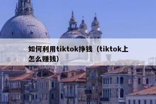 如何利用tiktok挣钱（tiktok上怎么赚钱） 第1张