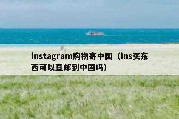 instagram购物寄中国（ins买东西可以直邮到中国吗） 第1张