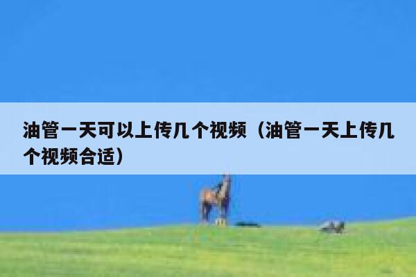 油管一天可以上传几个视频（油管一天上传几个视频合适） 第1张