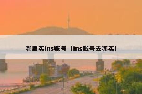 哪里买ins账号（ins账号去哪买） 第1张