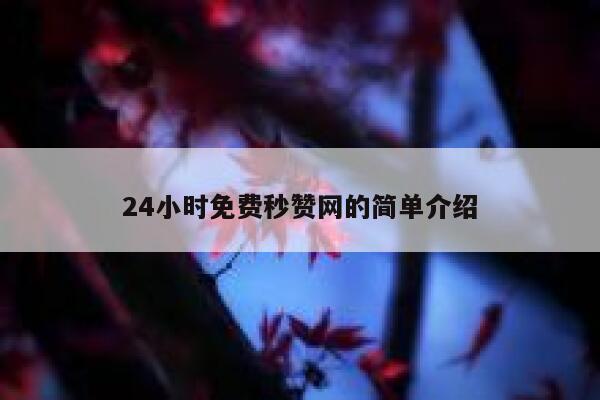 24小时免费秒赞网的简单介绍 第1张