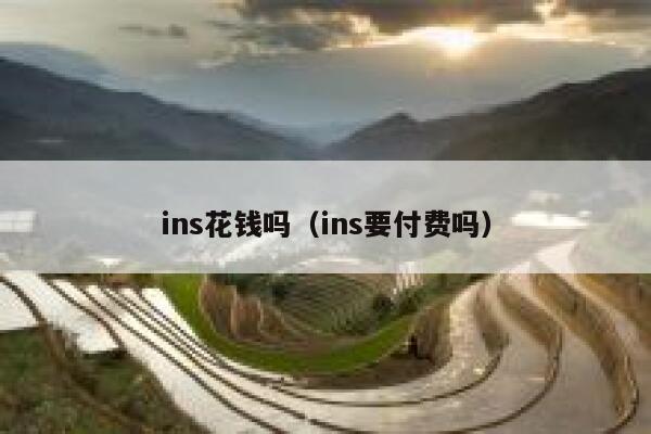ins花钱吗（ins要付费吗） 第1张