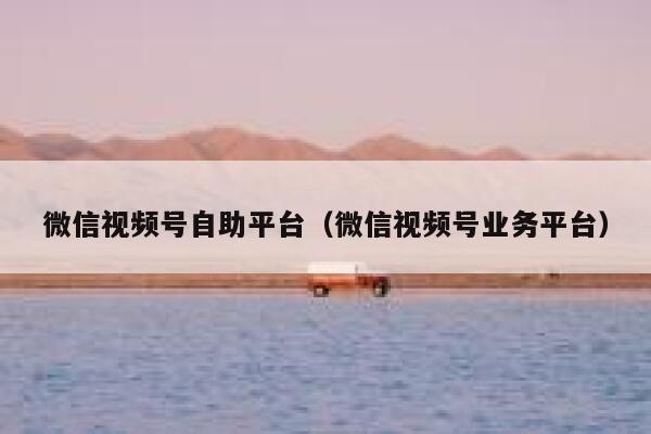 微信视频号自助平台（微信视频号业务平台） 第1张
