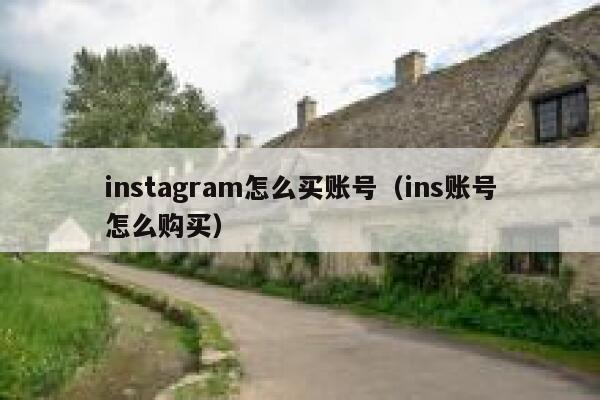 instagram怎么买账号（ins账号怎么购买） 第1张