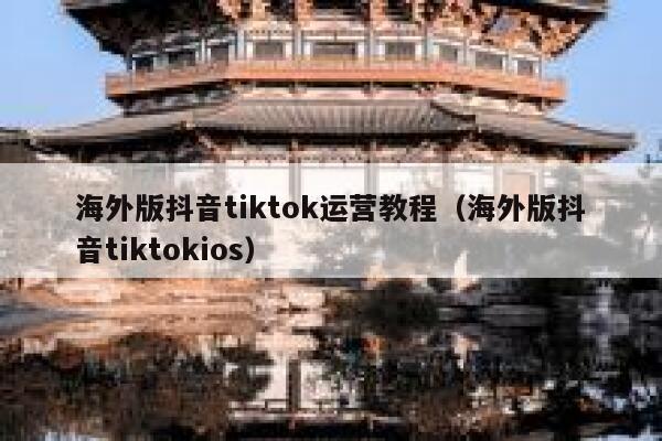 海外版抖音tiktok运营教程（海外版抖音tiktokios） 第1张