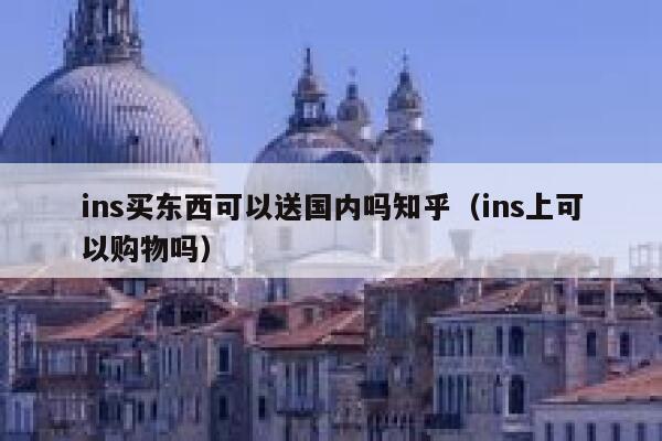 ins买东西可以送国内吗知乎（ins上可以购物吗） 第1张