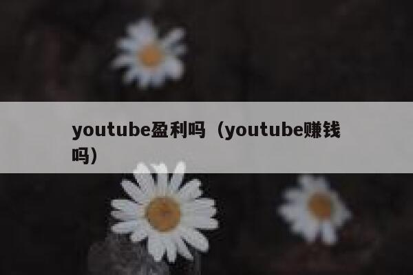 youtube盈利吗（youtube赚钱吗） 第1张