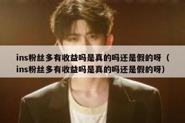 ins粉丝多有收益吗是真的吗还是假的呀（ins粉丝多有收益吗是真的吗还是假的呀） 第1张