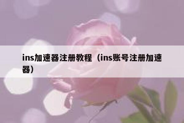 ins加速器注册教程（ins账号注册加速器） 第1张