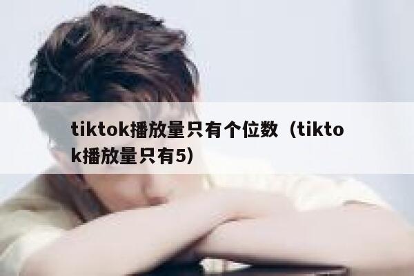 tiktok播放量只有个位数（tiktok播放量只有5） 第1张