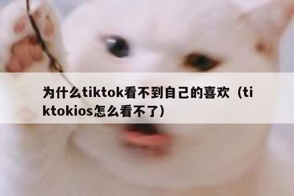 为什么tiktok看不到自己的喜欢（tiktokios怎么看不了） 第1张
