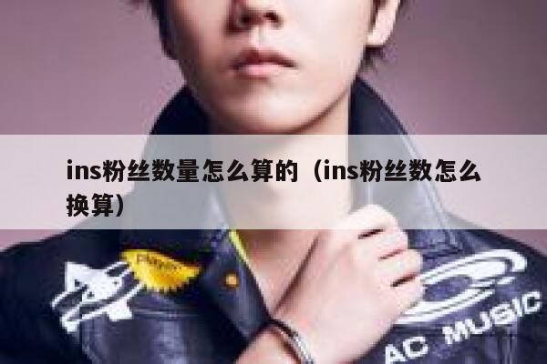 ins粉丝数量怎么算的（ins粉丝数怎么换算） 第1张