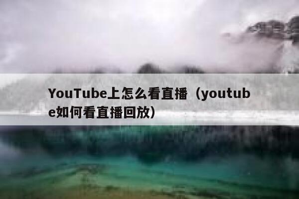 YouTube上怎么看直播（youtube如何看直播回放） 第1张