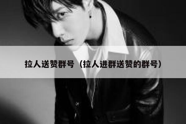 拉人送赞群号（拉人进群送赞的群号） 第1张