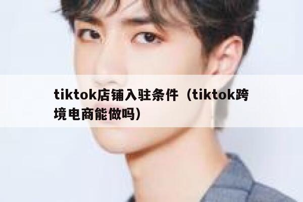tiktok店铺入驻条件（tiktok跨境电商能做吗） 第1张