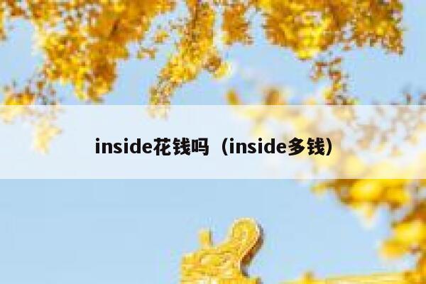 inside花钱吗（inside多钱） 第1张