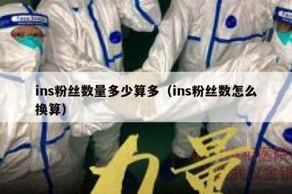 ins粉丝数量多少算多（ins粉丝数怎么换算） 第1张