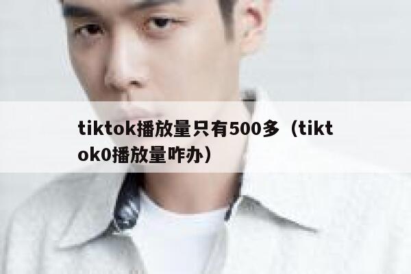 tiktok播放量只有500多（tiktok0播放量咋办） 第1张