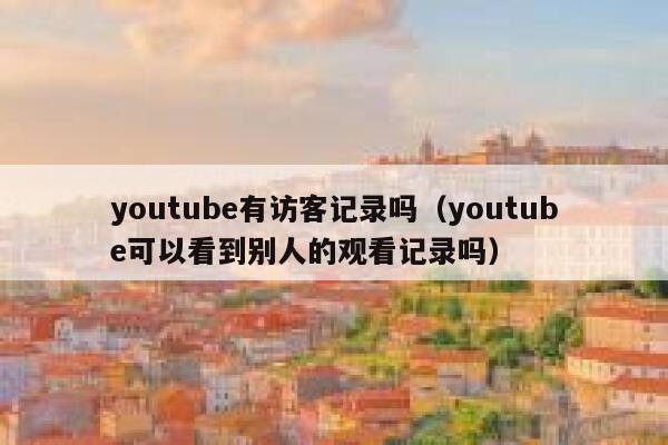 youtube有访客记录吗（youtube可以看到别人的观看记录吗） 第1张