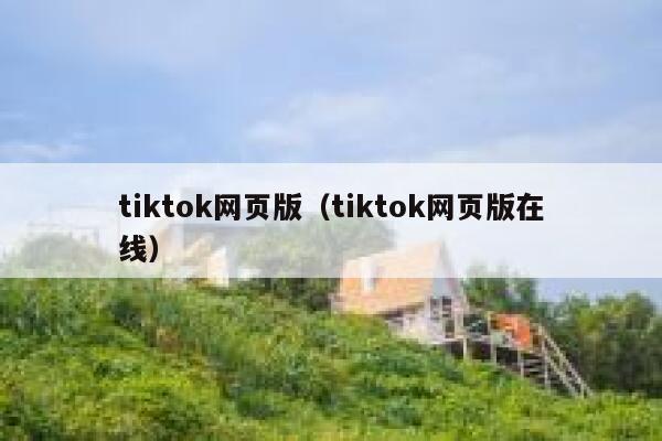 tiktok网页版（tiktok网页版在线） 第1张