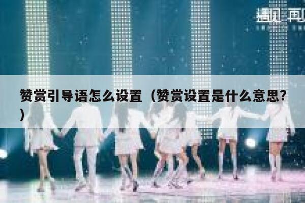 赞赏引导语怎么设置（赞赏设置是什么意思?） 第1张