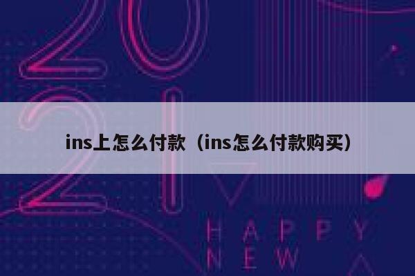 ins上怎么付款（ins怎么付款购买） 第1张