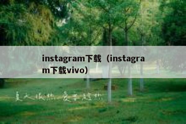instagram下载（instagram下载vivo） 第1张