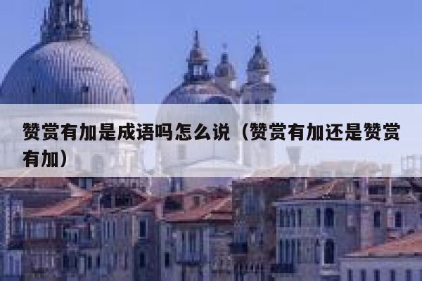 赞赏有加是成语吗怎么说（赞赏有加还是赞赏有加） 第1张