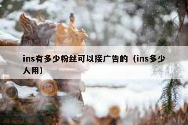 ins有多少粉丝可以接广告的(ins多少人用) 第1张 ins有多少粉丝可以接广告的(ins多少人用) 第1张