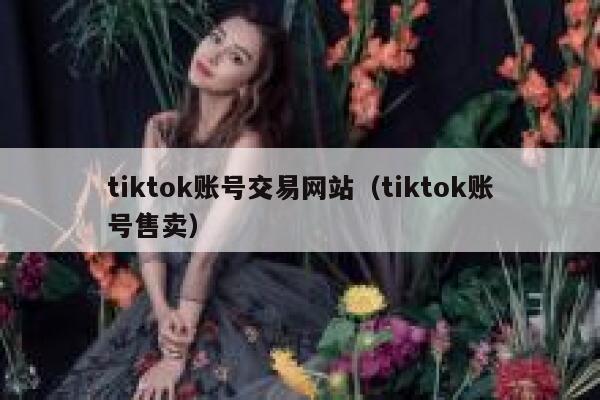 tiktok账号交易网站（tiktok账号售卖） 第1张