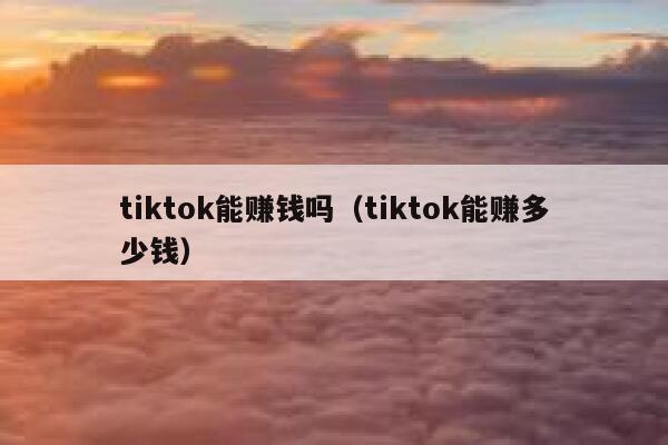 tiktok能赚钱吗(tiktok能赚多少钱) 第1张 tiktok能赚钱吗(tiktok能赚多少钱) 第1张