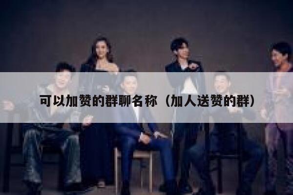 可以加赞的群聊名称（加人送赞的群） 第1张