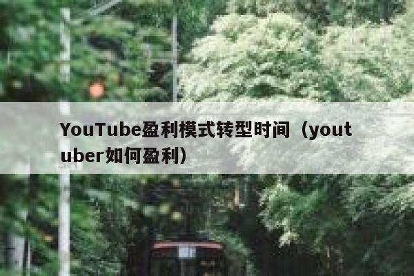 YouTube盈利模式转型时间（youtuber如何盈利） 第1张