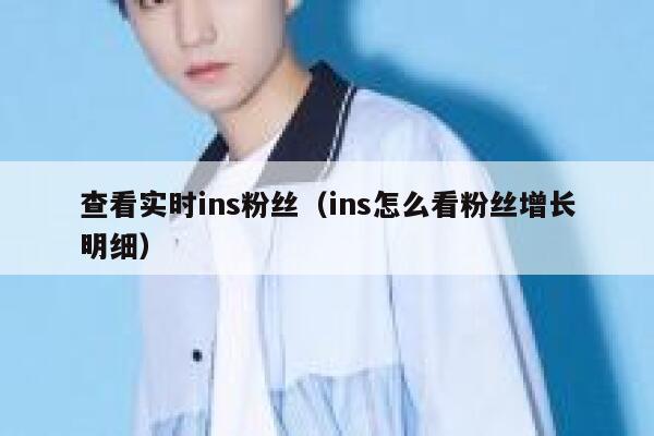 查看实时ins粉丝（ins怎么看粉丝增长明细） 第1张