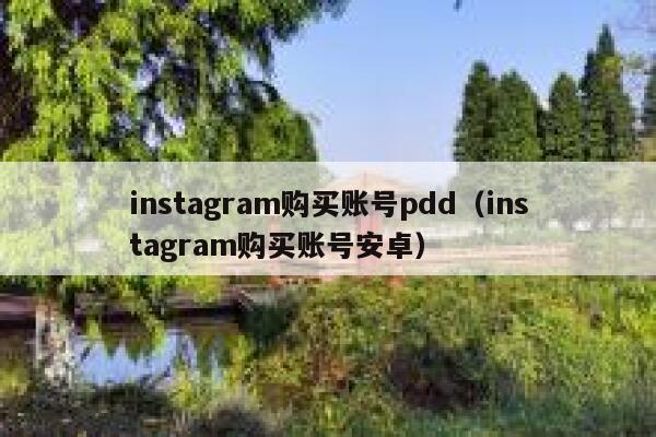 instagram购买账号pdd(instagram购买账号安卓) 第1张 instagram购买账号pdd(instagram购买账号安卓) 第1张