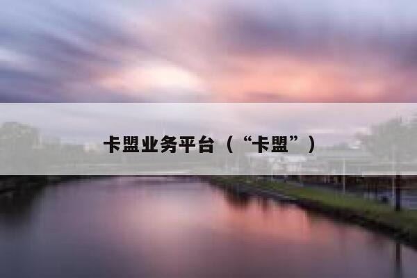 卡盟业务平台(“卡盟”) 第1张 卡盟业务平台(“卡盟”) 第1张