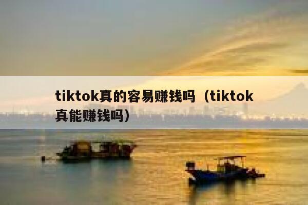 tiktok真的容易赚钱吗（tiktok真能赚钱吗） 第1张