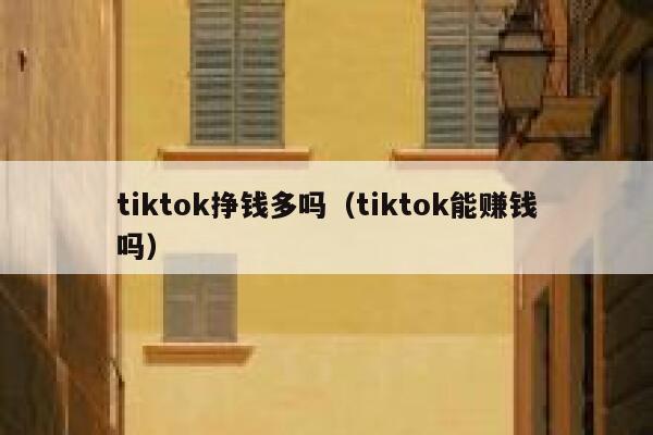 tiktok挣钱多吗（tiktok能赚钱吗） 第1张