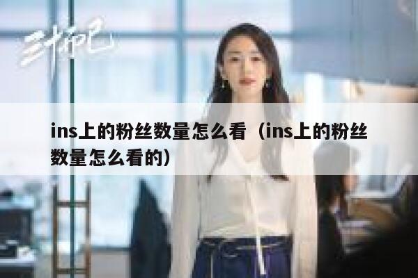 ins上的粉丝数量怎么看（ins上的粉丝数量怎么看的） 第1张