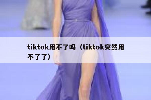 tiktok用不了吗(tiktok突然用不了了) 第1张 tiktok用不了吗(tiktok突然用不了了) 第1张