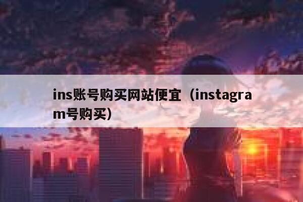 ins账号购买网站便宜(instagram号购买) 第1张 ins账号购买网站便宜(instagram号购买) 第1张
