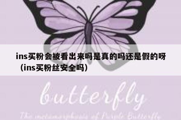 ins买粉会被看出来吗是真的吗还是假的呀(ins买粉丝安全吗) 第1张 ins买粉会被看出来吗是真的吗还是假的呀(ins买粉丝安全吗) 第1张