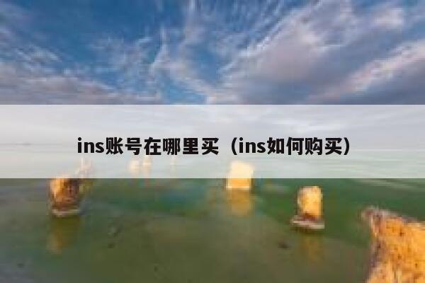 ins账号在哪里买(ins如何购买) 第1张 ins账号在哪里买(ins如何购买) 第1张