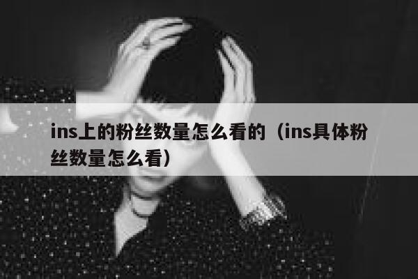 ins上的粉丝数量怎么看的(ins具体粉丝数量怎么看) 第1张 ins上的粉丝数量怎么看的(ins具体粉丝数量怎么看) 第1张