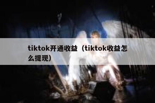 tiktok开通收益（tiktok收益怎么提现） 第1张