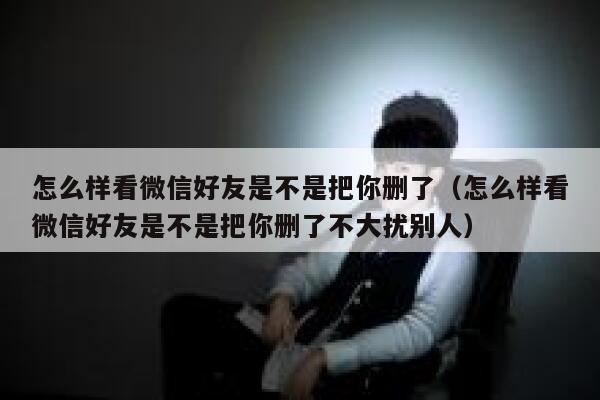 怎么样看微信好友是不是把你删了（怎么样看微信好友是不是把你删了不大扰别人） 第1张