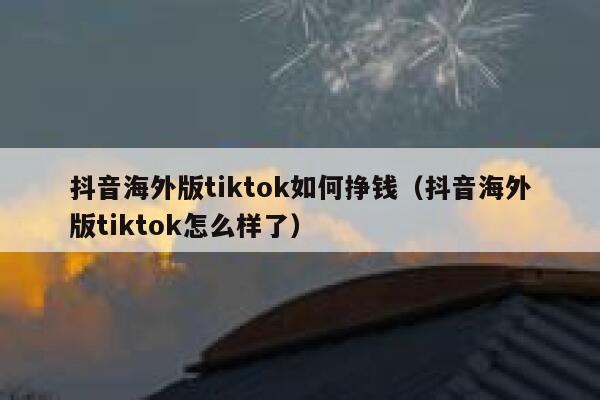 抖音海外版tiktok如何挣钱(抖音海外版tiktok怎么样了) 第1张 抖音海外版tiktok如何挣钱(抖音海外版tiktok怎么样了) 第1张