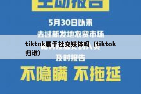 tiktok属于社交媒体吗（tiktok归谁） 第1张